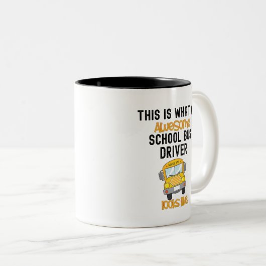 Funny School Busfahrer Das ist das, was ein phanta Zweifarbige Tasse (VorderseiteRechts)