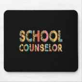 Funny School Counselor Teacher Leopard School Coun Mousepad (Vorne)