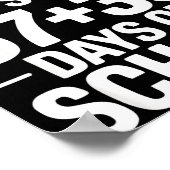 Funny School Countdown Saying Bruh Its My 67 33  Poster (Ecke)