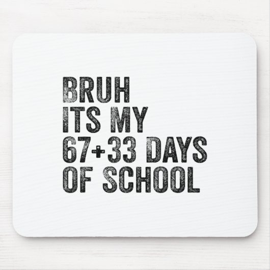 Funny School Countdown Student Teacher Clroom Humo Mousepad (Vorne)