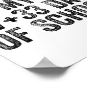 Funny School Countdown Student Teacher Clroom Humo Poster (Ecke)