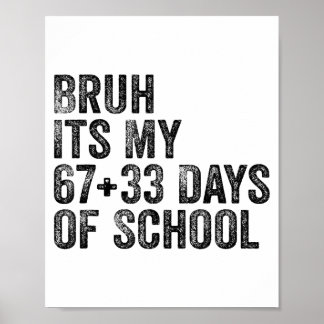 Funny School Countdown Student Teacher Clroom Humo Poster