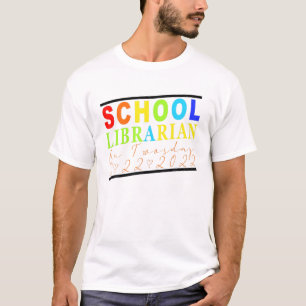Funny School Librarian am 22. 22. 22. Februar T-Shirt