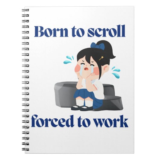 FUNNY SCHOOL NOTEBOOK FOR STUDENTS NOTIZBLOCK (Vorderseite)