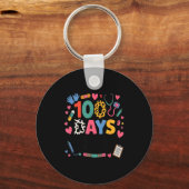 Funny School Nurse 100 Days Patching Tiny Humans I Schlüsselanhänger (Vorderseite)