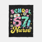 Funny School Nurse 67 Cute Medical Meme Design  Fleecedecke (Vorderseite)