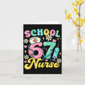 Funny School Nurse 67 Cute Medical Meme Design  Karte (Gelbe Blume)