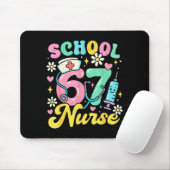Funny School Nurse 67 Cute Medical Meme Design  Mousepad (Mit Mouse)