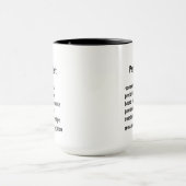 Funny School Psychologe Definition Geschenke Tasse (Zentrum)