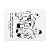 Funny School Sports Day Vathers Race Magnet (Horizontal)