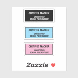 Funny School Teacher Life  Aufkleber