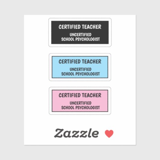 Funny School Teacher Life Aufkleber (Blatt)