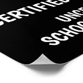 Funny School Teacher Life Poster (Ecke)