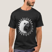 Funny schreiend Cockatoo Hoodie Parrot Bird T-Shirt (Vorderseite)
