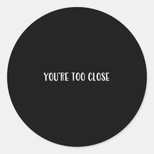 Funny Schriftart Joke Novelty für Snarky Teen Sy E Runder Aufkleber