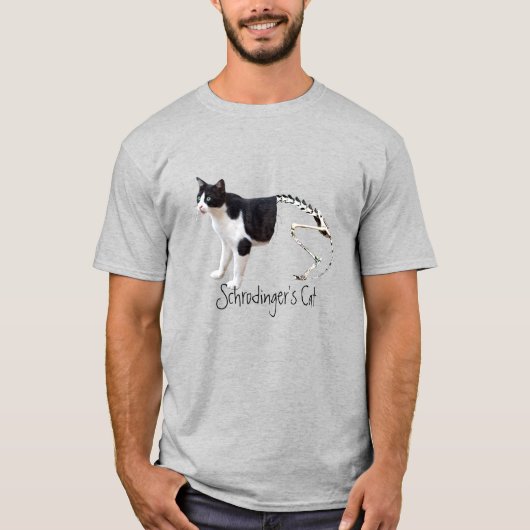 Funny Schrodingers Cat T-Shirt (Vorderseite)
