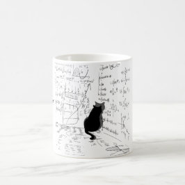 Funny Schrodingers Katze in Corner Kaffeetasse