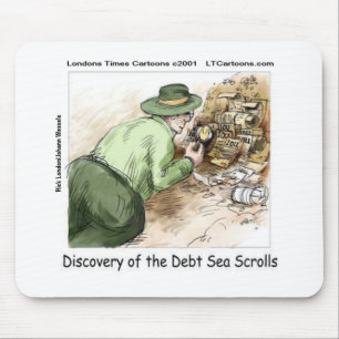 Funny Schulden Sea Scrolls Mousepad