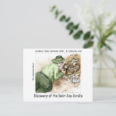 Funny Schulden Sea Scrolls Postkarte (Stehend Vorderseite)
