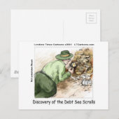 Funny Schulden Sea Scrolls Postkarte (Vorne/Hinten)
