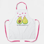 Funny Schürze für Frauen Avocado GRILLEN Kochen Sc (Vorderseite)
