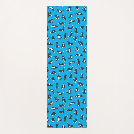 Funny Schwarz-weiß Cats Doing Pattern Yoga Mat Yogamatte (Vorderseite)
