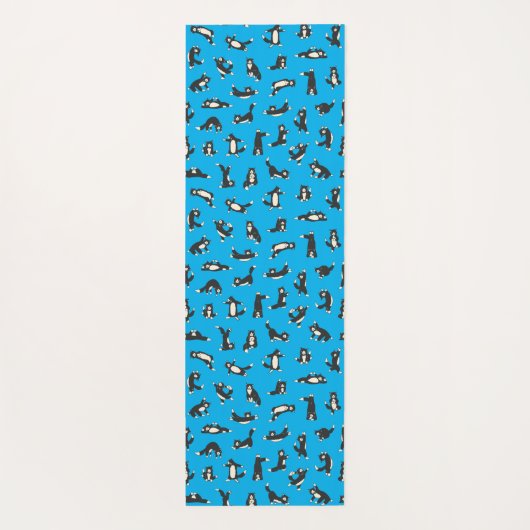 Funny Schwarz-weiß Cats Doing Pattern Yoga Mat Yogamatte (Rückseite)
