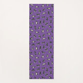 Funny Schwarz-weiß Cats Doing Pattern Yoga Mat Yogamatte (Vorderseite)