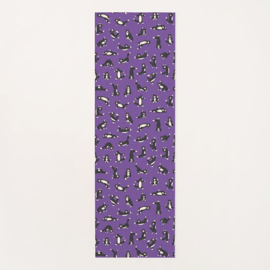 Funny Schwarz-weiß Cats Doing Pattern Yoga Mat Yogamatte (Vorderseite)