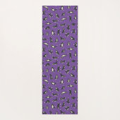 Funny Schwarz-weiß Cats Doing Pattern Yoga Mat Yogamatte (Rückseite)