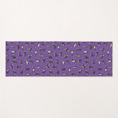 Funny Schwarz-weiß Cats Doing Pattern Yoga Mat Yogamatte (Vorderseite (Horizontal))