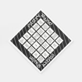 Funny Schwarz-weiß Stripes Party Napkins Serviette (Ecke)