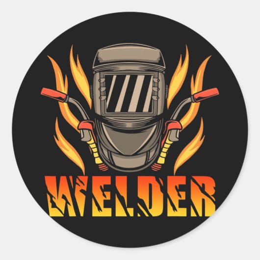 Funny Schweiding Proud Welder Weld Job American Runder Aufkleber (Vorderseite)