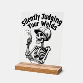 Funny Schweiding Zeichen - Stille Beurteilung Ihre Acrylschild (Winkel)