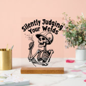 Funny Schweiding Zeichen - Stille Beurteilung Ihre Acrylschild (Hochzeit)