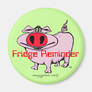 Funny Schweinemarkt Magnet