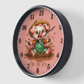 Funny Schweinestall hinzufügen Uhr (Winkel)