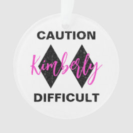 Funny Schwieriges Double Black Diamond Ornament