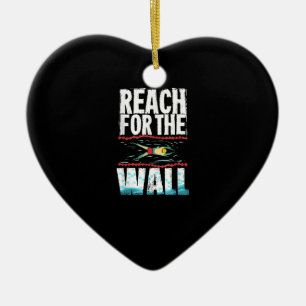 Funny Schwimmen Geschenk Ein Schwimmsportler Desig Keramik Ornament