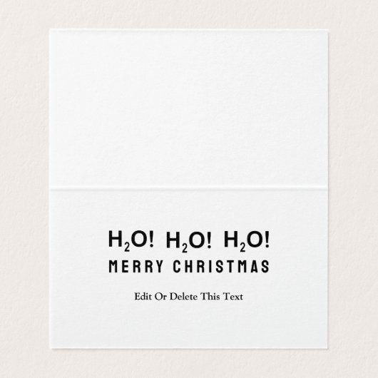 Funny Schwimmen Weihnachtskarten (Innenseite Aufgefaltet)