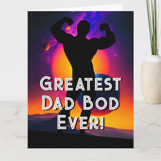 Funny Sci Fi Vater Bod Put Pants Karte (Vorderseite)