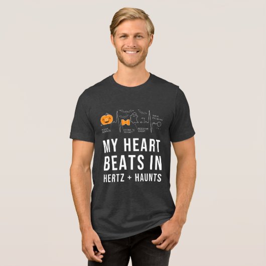 Funny Science and Engineering Halloween Tri-Blend Shirt (Vorderseite voll)