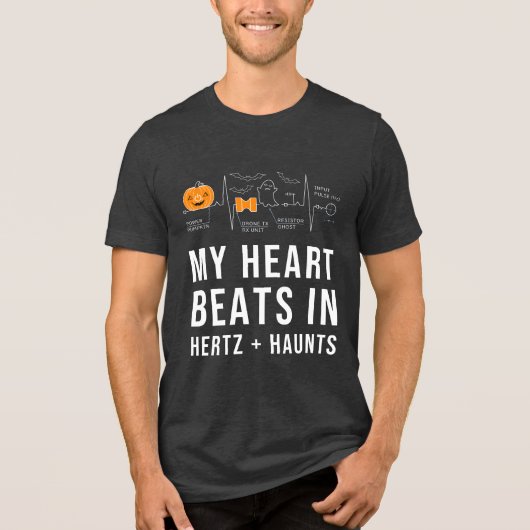 Funny Science and Engineering Halloween Tri-Blend Shirt (Vorderseite)