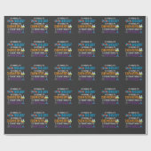 Funny Science Biology Chemistry Physical Teacher Geschenkpapier (Flach)