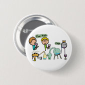 Funny Science Button (Vorne & Hinten)