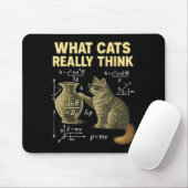 Funny Science Cat Physics What Cats Think Gift Men Mousepad (Mit Mouse)