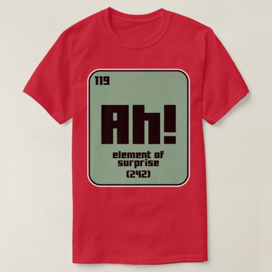 Funny Science Chemie Motivation Nerd Element Ge T-Shirt (Design vorne)