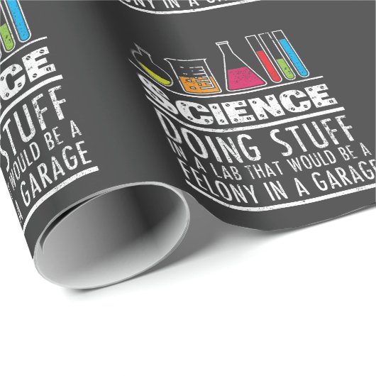 Funny Science Chemistry T Shirt für Nerd Geschenkpapier (Rolleneckpunkt)