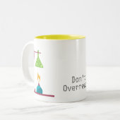 Funny Science Chemistry überreagiert Zitat nicht Zweifarbige Tasse (Vorderseite Links)