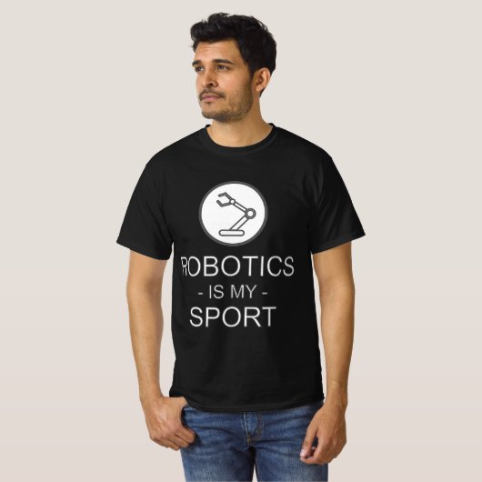 Funny Science Coding Coder Robotics Is My Sport Sa T-Shirt (Vorne ganz)